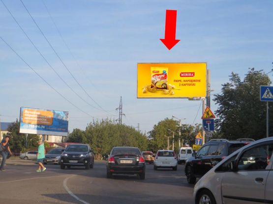 Фото рекламної площини за адресою Толбухина ул. / Люстдорфская дорога, 27/44, возле супермаркета "Мегадом"