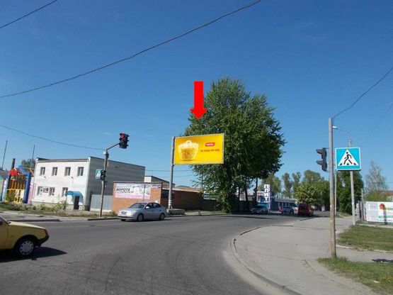 Фото рекламной плоскости по адресу Харьковская ул. / Линейная ул. (флажок) Фото рекламной плоскости по адресу Харьковская ул. / Линейная ул. (флажок)