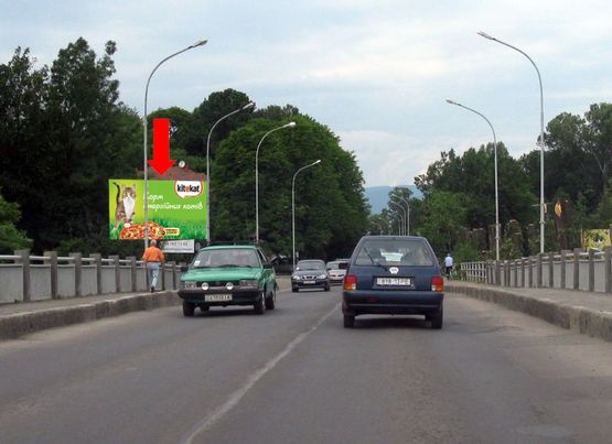Фото рекламной плоскости по адресу Шумная ул., транспортный мост, в центр, к вокзалу Фото рекламной плоскости по адресу Шумная ул., транспортный мост, в центр, к вокзалу