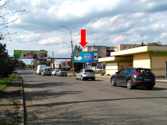 Фото рекламної площини за адресою Грушевского ул., 29 / ул. Заньковецкой, в сторону ул. Купушанской