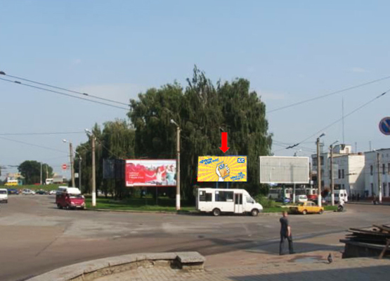 Фото рекламной плоскости по адресу майдан Привокзальний, 2