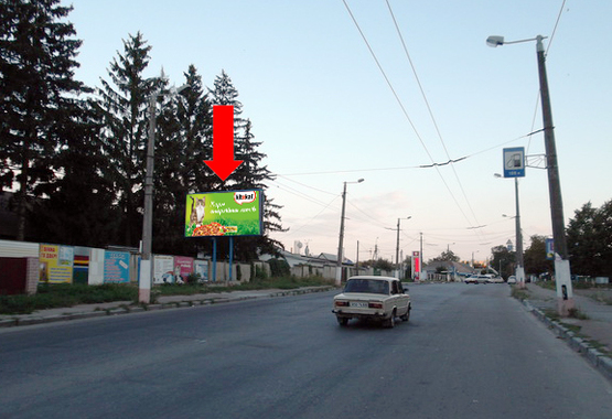 Фото рекламной плоскости по адресу Покровская ул. (бывш. ул. Щорса) ул., 112, возле АЗС "Народна"