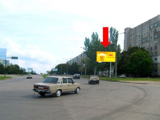 Фото рекламной плоскости по адресу Юбилейный пр. / Казака Бабуры ул. (бывш. Жукова ул.), в направлении Заднепровская ул.