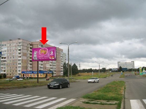Фото рекламной плоскости по адресу Юбилейный пр. / Казака Бабуры ул. (бывш. Жукова ул.), в направлении Новостроек ул. Фото рекламной плоскости по адресу Юбилейный пр. / Казака Бабуры ул. (бывш. Жукова ул.), в направлении Новостроек ул.
