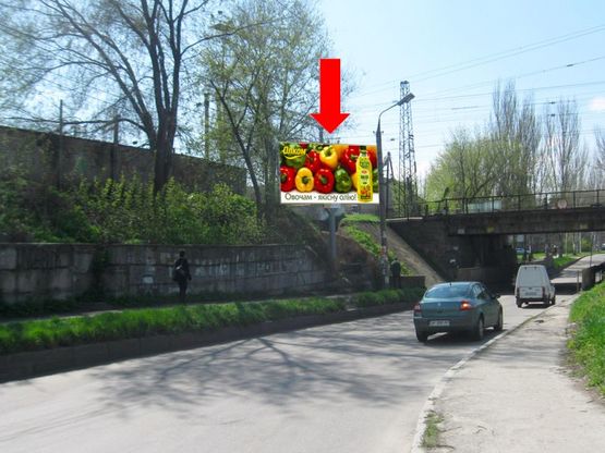 Фото рекламной плоскости по адресу Фортечная ул. (бывш. Грязнова ул.) / Иванова ул.,  возле ж/д моста, в центр Фото рекламной плоскости по адресу Фортечная ул. (бывш. Грязнова ул.) / Иванова ул.,  возле ж/д моста, в центр