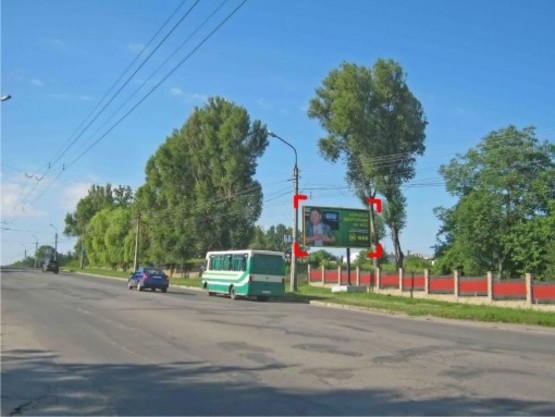 Фото рекламной плоскости по адресу вул. Микулинецька – Гребінки (до вул. Будного)