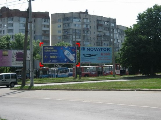 Фото рекламной плоскости по адресу пер. вул. Львівське шосе – Тернопільської, зліва Фото рекламной плоскости по адресу пер. вул. Львівське шосе – Тернопільської, зліва