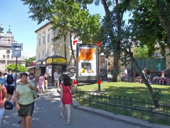 Фото рекламной плоскости по адресу пл. Галицька (парна сторона) скролл Фото рекламной плоскости по адресу пл. Галицька (парна сторона) скролл