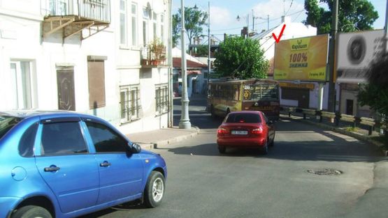 Фото рекламної площини за адресою Шолом Алейхема ул / Сагайдачного ул, центр, к ул Головной Фото рекламної площини за адресою Шолом Алейхема ул / Сагайдачного ул, центр, к ул Головной