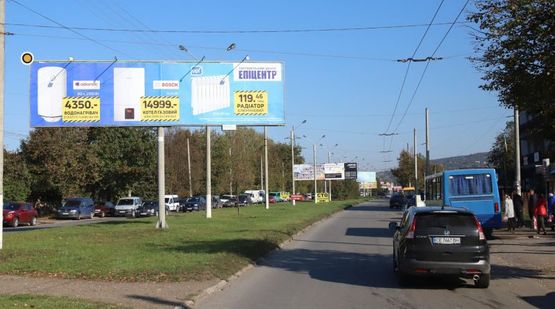 Фото рекламной плоскости по адресу Калиновская ул, ост трол 5, от рынка, левый