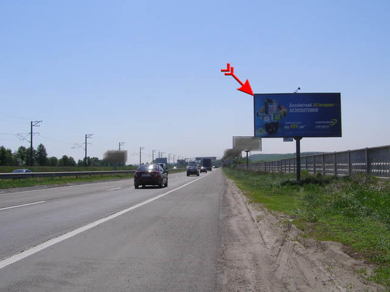 Фото рекламної площини за адресою Новообуховская трасса, 21+800 справа А 2417 Фото рекламної площини за адресою Новообуховская трасса, 21+800 справа А 2417