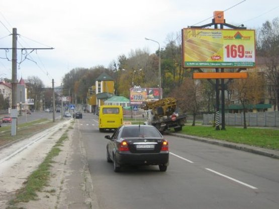 Фото рекламної площини за адресою Княгини Ольги ул / Сахарова ул, в центр Фото рекламної площини за адресою Княгини Ольги ул / Сахарова ул, в центр