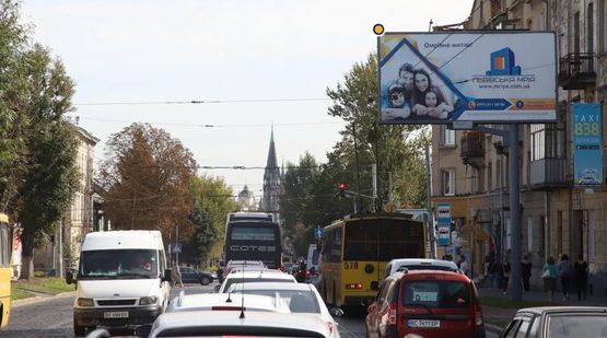 Фото рекламной плоскости по адресу Городоцкая ул, 191, в центр Фото рекламной плоскости по адресу Городоцкая ул, 191, в центр