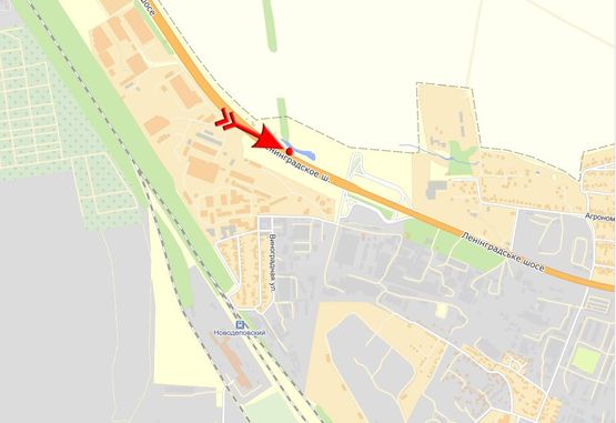 Схема рекламной плоскости по адресу Киевская трасса - мост, в города Схема рекламной плоскости по адресу Киевская трасса - мост, в города