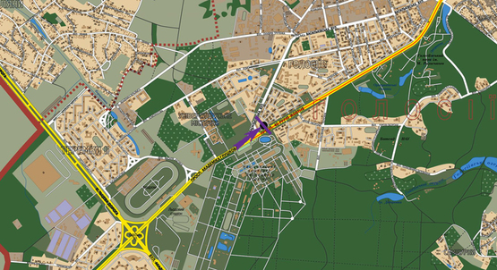 Схема рекламної площини за адресою пр.Голосеевский,128