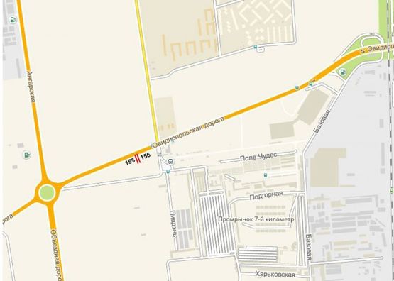 Схема рекламной плоскости по адресу Овидиопольская дор - с Авангарда на 7 км (А) (10+300) Схема рекламной плоскости по адресу Овидиопольская дор - с Авангарда на 7 км (А) (10+300)