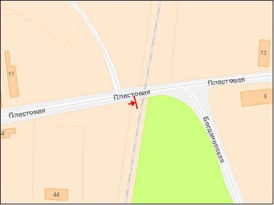 Схема рекламной плоскости по адресу Пластова вул. Схема рекламной плоскости по адресу Пластова вул.