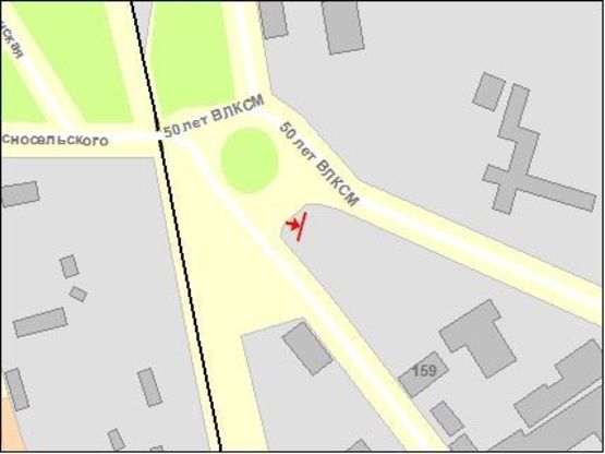 Схема рекламної площини за адресою Козацкая ул. / Любеческая ул., автосалон Тойота Схема рекламної площини за адресою Козацкая ул. / Любеческая ул., автосалон Тойота