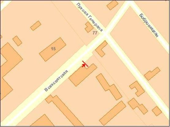 Схема рекламной плоскости по адресу Всехсвятская ул., школа №30 Схема рекламной плоскости по адресу Всехсвятская ул., школа №30