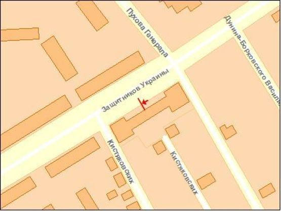 Схема рекламной плоскости по адресу Одинцова ул. 16, м-н Базис