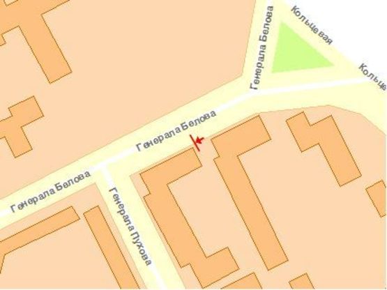 Схема рекламной плоскости по адресу Белова Г. ул. 142/ ул. Г. Пухова, Схема рекламной плоскости по адресу Белова Г. ул. 142/ ул. Г. Пухова,