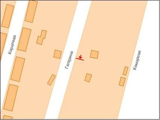 Схема рекламной плоскости по адресу 1-ого Мая ул., 263 Схема рекламной плоскости по адресу 1-ого Мая ул., 263