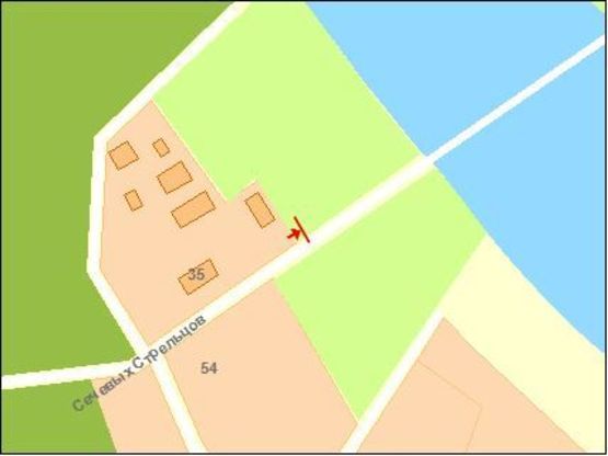 Схема рекламной плоскости по адресу Московской Олимпиады ул, мост, выезд из города