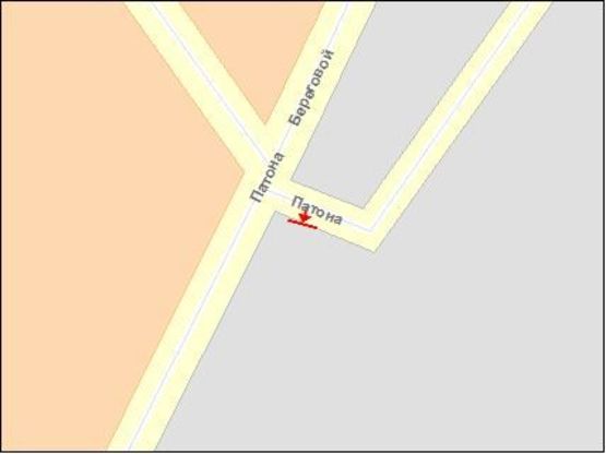 Схема рекламной плоскости по адресу Островское шоссе / Патона ул Схема рекламной плоскости по адресу Островское шоссе / Патона ул