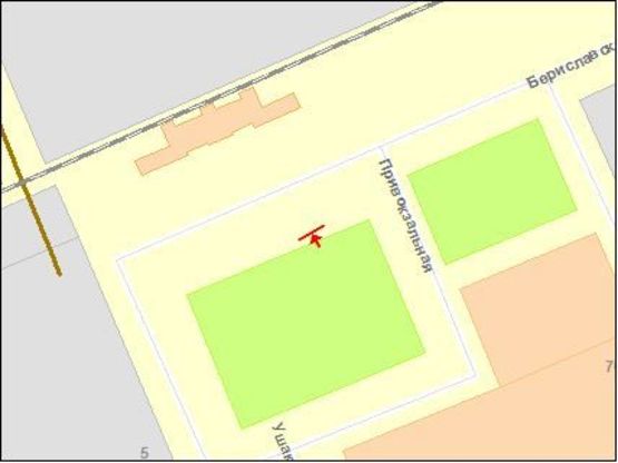 Схема рекламной плоскости по адресу Привокзальная пл. на остановку