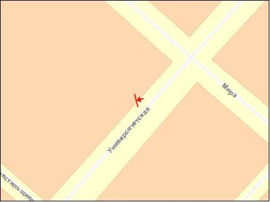 Схема рекламной плоскости по адресу 40 лет Октября ул, 157 Схема рекламной плоскости по адресу 40 лет Октября ул, 157