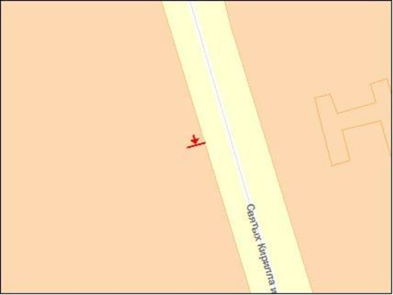 Схема рекламной плоскости по адресу Димитрова ул, 9