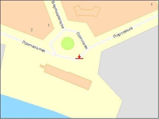 Схема рекламної площини за адресою Одесское шоссе, 1