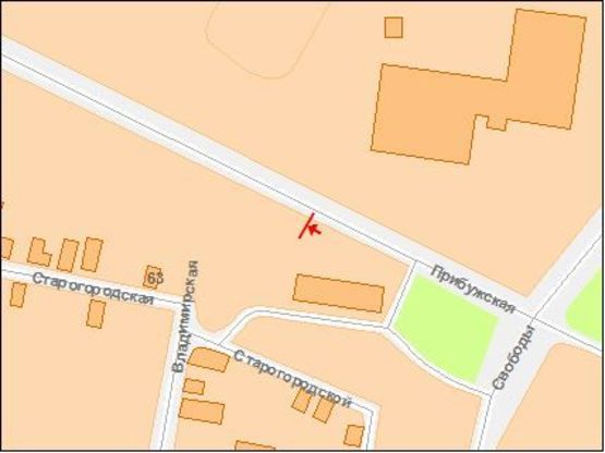 Схема рекламной плоскости по адресу Прибужская ул. / Свободы ул. !!! Размер 6030х3000 мм !!!