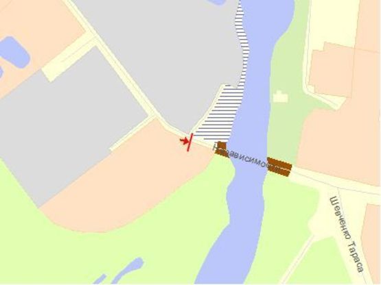 Схема рекламної площини за адресою Независимости ул, 150, в центр