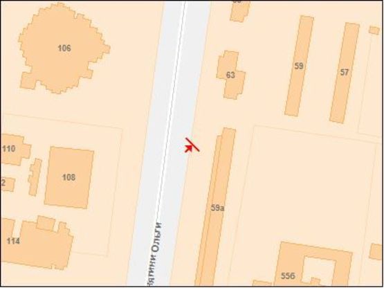 Схема рекламной плоскости по адресу Княгини Ольги ул, 63, к ул В Великого Схема рекламной плоскости по адресу Княгини Ольги ул, 63, к ул В Великого