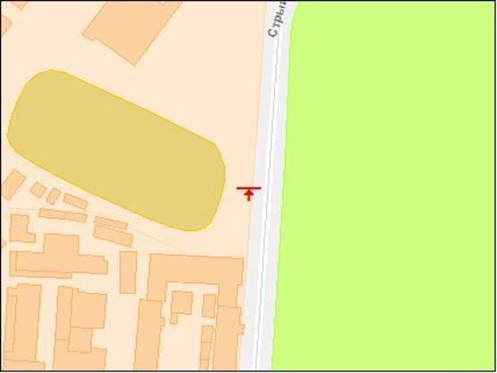 Схема рекламной плоскости по адресу Стрыйская ул, 48, в центр Схема рекламной плоскости по адресу Стрыйская ул, 48, в центр