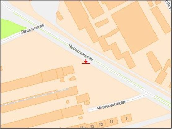 Схема рекламної площини за адресою Черновицкая ул., 17 (Главный Ж/Д вокзал)