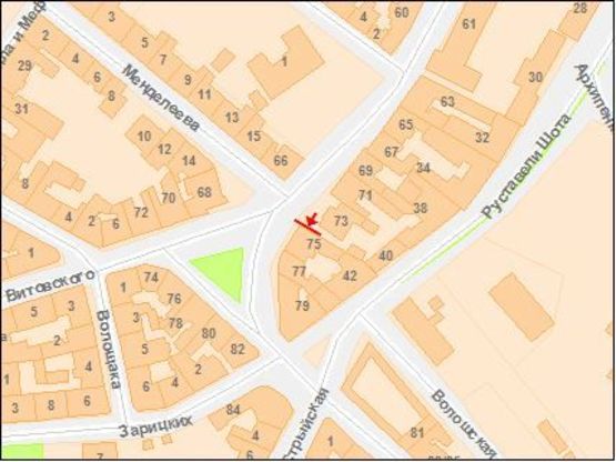 Схема рекламной плоскости по адресу Франко Ивана ул., 75 к Витовского ул., верхний Схема рекламной плоскости по адресу Франко Ивана ул., 75 к Витовского ул., верхний