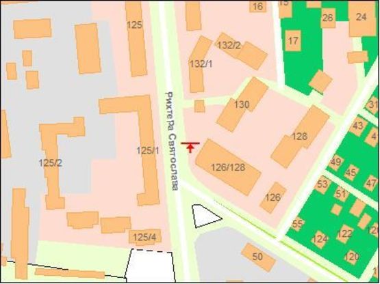 Схема рекламної площини за адресою Щорса ул. - Эльдорадо