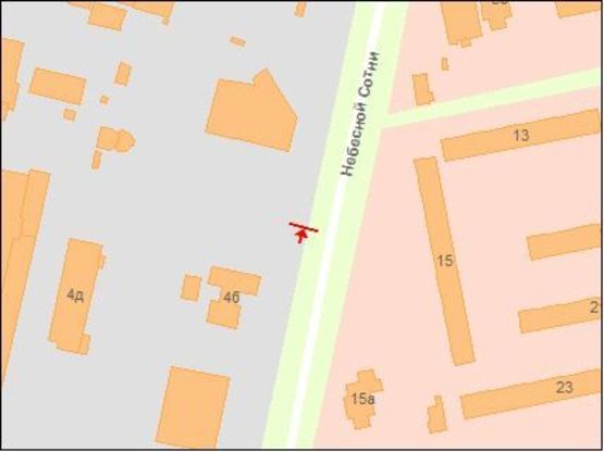 Схема рекламної площини за адресою Маршала Жукова пр.  4-б, перед АЗС, левый