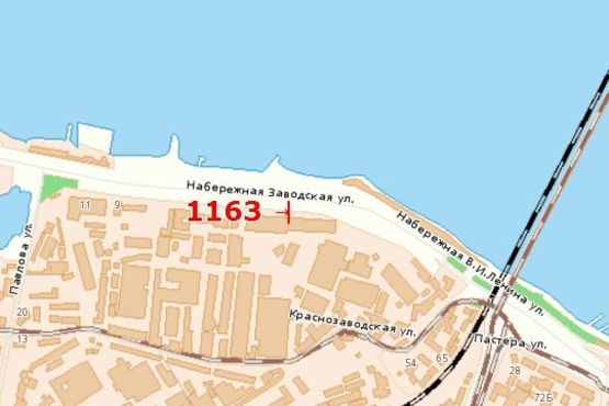 Схема рекламної площини за адресою Набережна Заводська вул., 7 Схема рекламної площини за адресою Набережна Заводська вул., 7