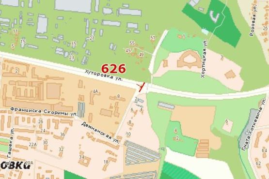 Схема рекламной плоскости по адресу Хуторівка вул. - Демнянська вул. Схема рекламной плоскости по адресу Хуторівка вул. - Демнянська вул.