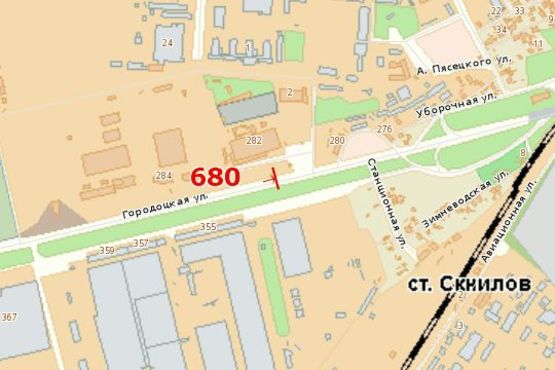 Схема рекламной плоскости по адресу Городоцька вул., 282 Схема рекламной плоскости по адресу Городоцька вул., 282