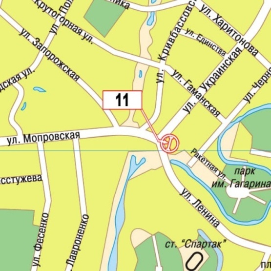 Схема рекламной плоскости по адресу Ленина ул. - Украинская ул. (маркет "VARUS", питомник "Smart Mustache", "TL auto", бытов.химия "Sano"), в направл. в центр города Схема рекламной плоскости по адресу Ленина ул. - Украинская ул. (маркет "VARUS", питомник "Smart Mustache", "TL auto", бытов.химия "Sano"), в направл. в центр города