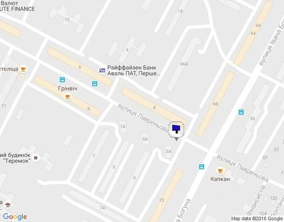 Схема рекламної площини за адресою вул. Лавреньова 3а Схема рекламної площини за адресою вул. Лавреньова 3а