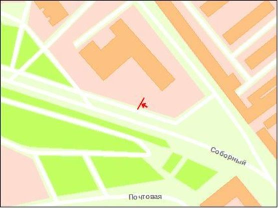 Схема рекламной плоскости по адресу пр.Соборний 111/2 – дамба, ЗАГС , ст.А (призматрон)