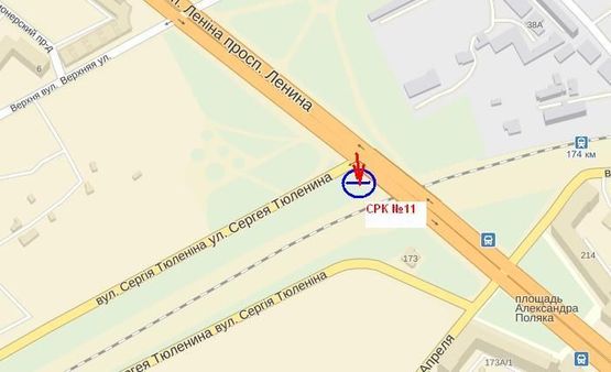 Схема рекламної площини за адресою пр.Соборний — вул.Тюленіна (призматрон) Схема рекламної площини за адресою пр.Соборний — вул.Тюленіна (призматрон)