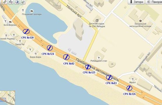 Схема рекламной плоскости по адресу Набережна магістраль  – вул.Нижнедніпровська,(призматрон) напрямок руху до вокзалу Схема рекламной плоскости по адресу Набережна магістраль  – вул.Нижнедніпровська,(призматрон) напрямок руху до вокзалу