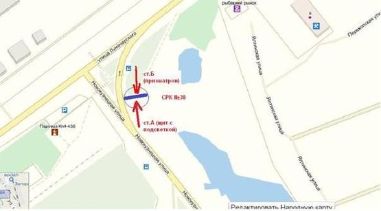 Схема рекламной плоскости по адресу вул.Привокзальна — вїзд на Південний мкрн., ст.Б (призматрон)