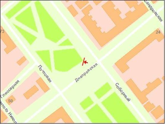 Схема рекламной плоскости по адресу пр.Соборний — пл.Свободи (призматрон) Схема рекламной плоскости по адресу пр.Соборний — пл.Свободи (призматрон)